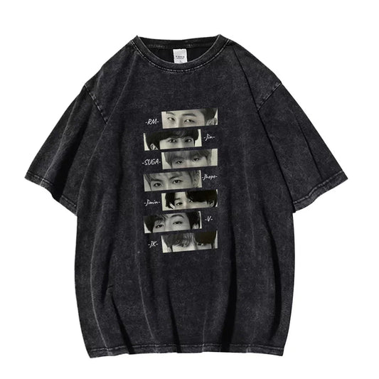 BTS Eye Mug-shot Cotton T-Shirt