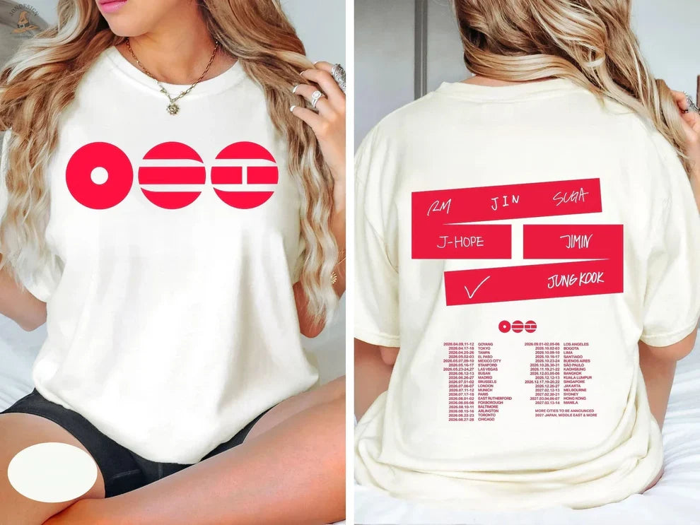Arirang World-tour Signature Cotton T-shirt (Multiple Colors)