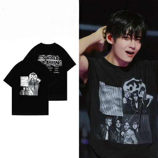 BTS WORLD TOUR ARIRANG T-SHIRT 100% COTTON