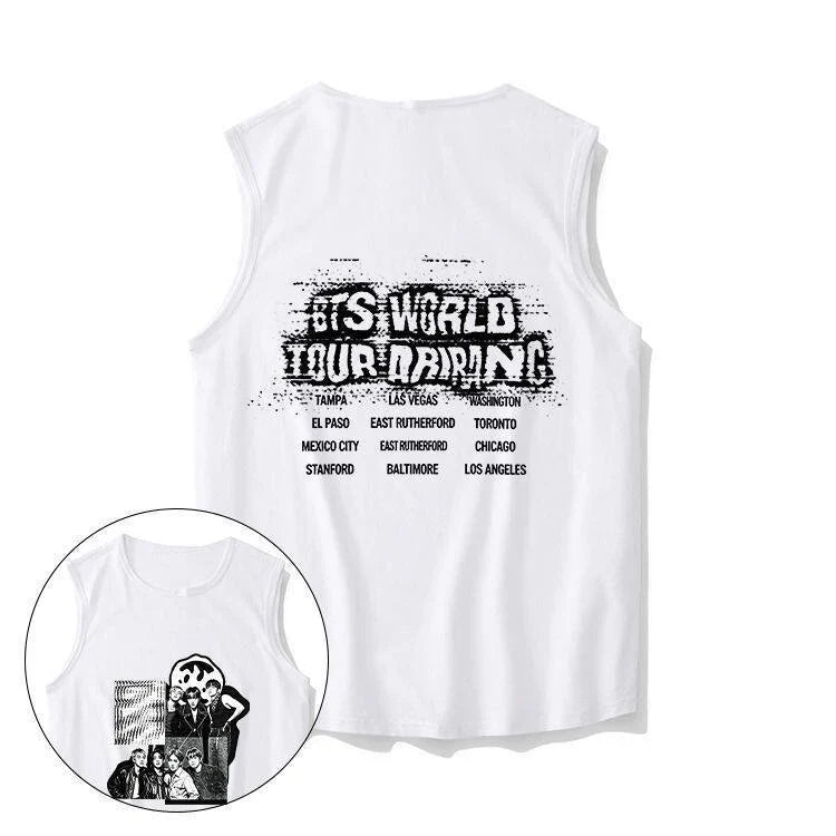 BTS WORLD TOUR ARIRANG T-SHIRT 100% COTTON ( Multiple Colors)
