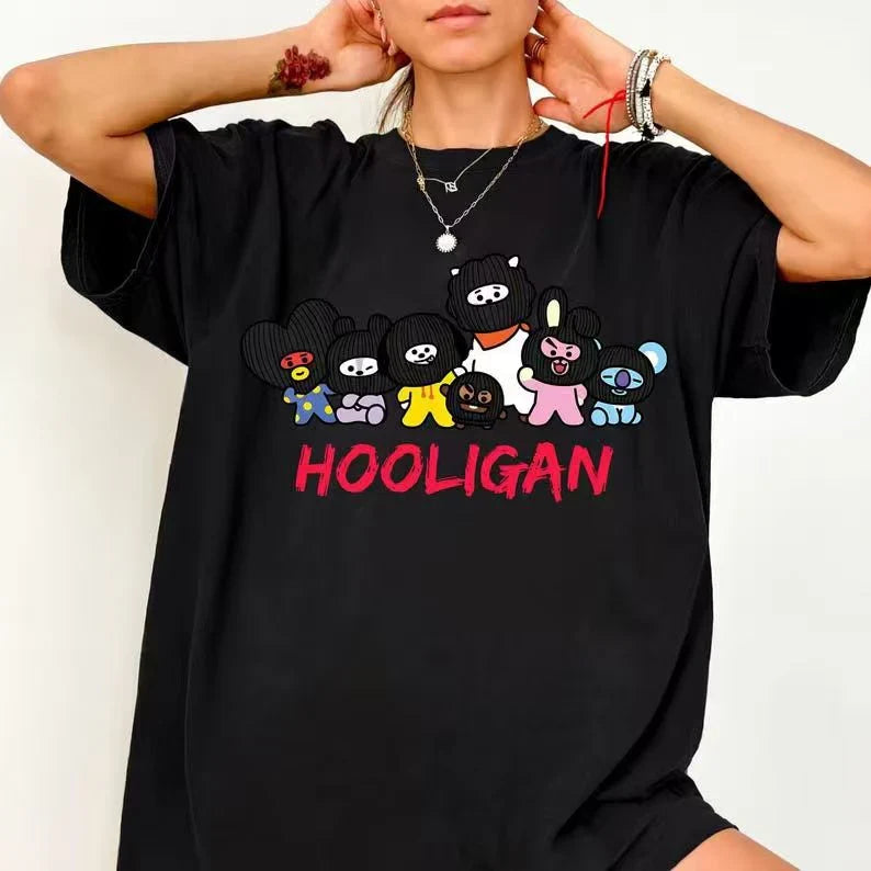 BTS HOOLIGAN T-SHIRTS 100% COTTON