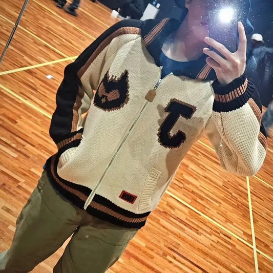 2026 ARIRANG Printed Knitted Cardigan Sweater